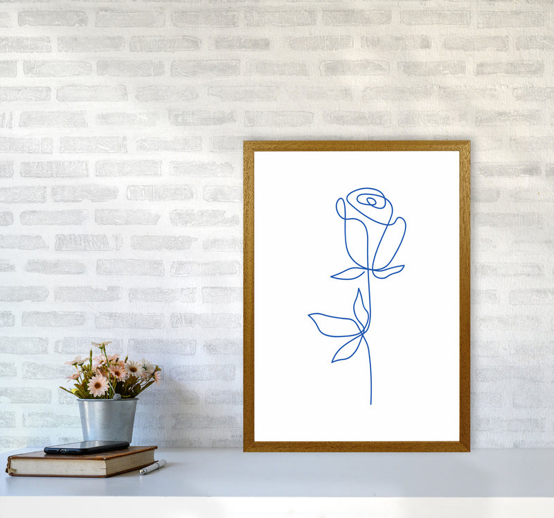 One Line Flower Art Print by Seven Trees Design A2 Print Only