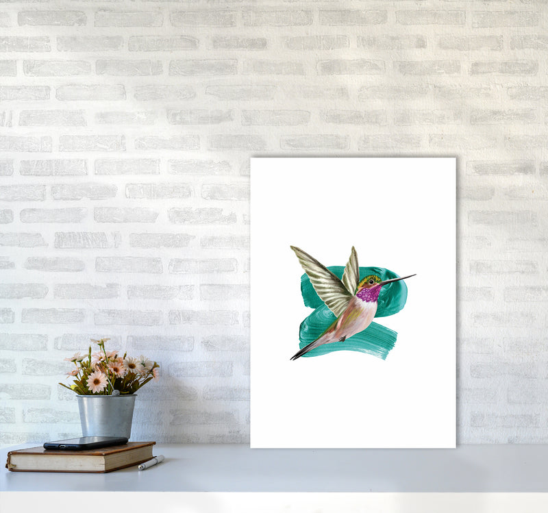 Modern Humingbird I Art Print by Seven Trees Design A2 Black Frame