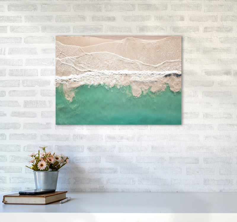 Sea From The Sky Photography Art Print by Seven Trees Design A2 Black Frame