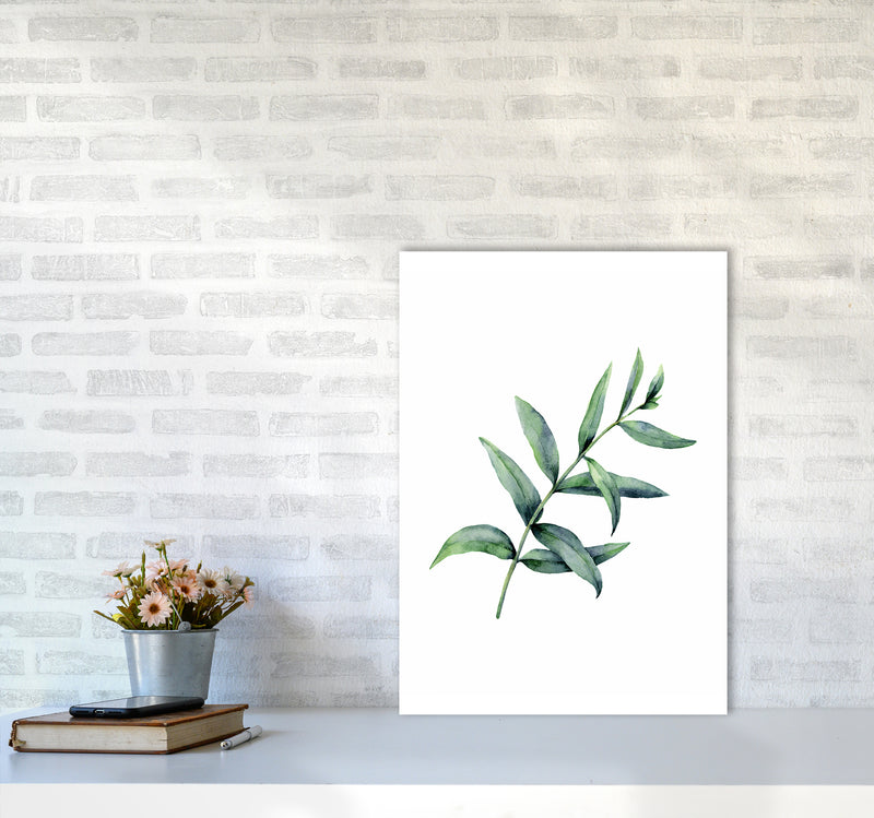 Watercolor Eucalyptus I Art Print by Seven Trees Design A2 Black Frame