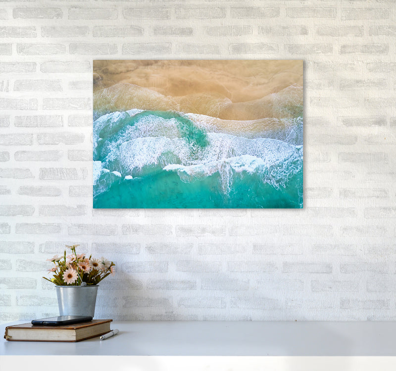 Waves From The Sky Landscape Art Print by Seven Trees Design A2 Black Frame