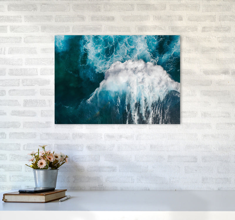 The wave Art Print by Seven Trees Design A2 Black Frame