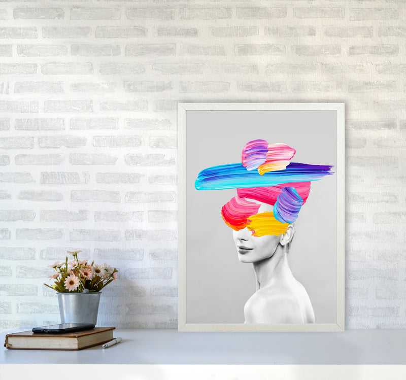 Beauty In Colors I Fashion Art Print by Seven Trees Design A2 Oak Frame