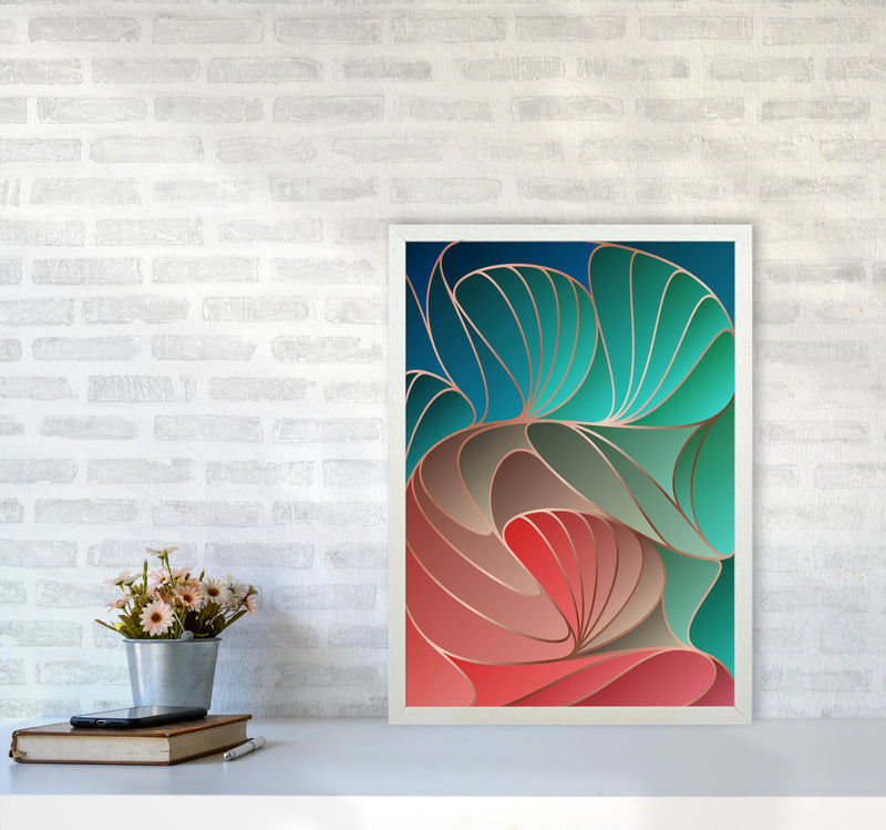 Colorful Art Deco I Art Print by Seven Trees Design A2 Oak Frame
