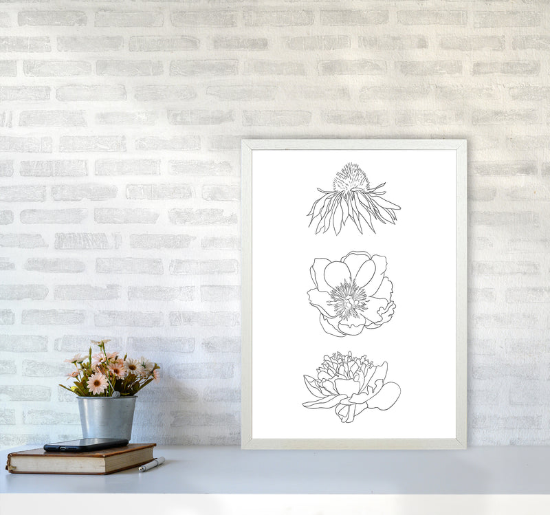 Hand Drawn Flowers Art Print by Seven Trees Design