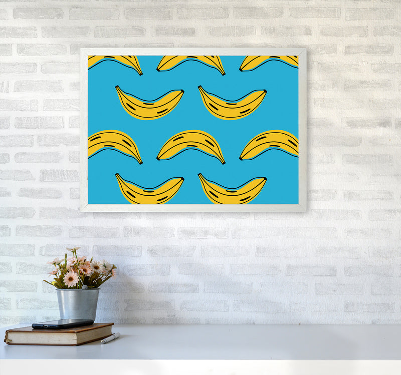 Is Bananas Art Print by Seven Trees Design A2 Oak Frame