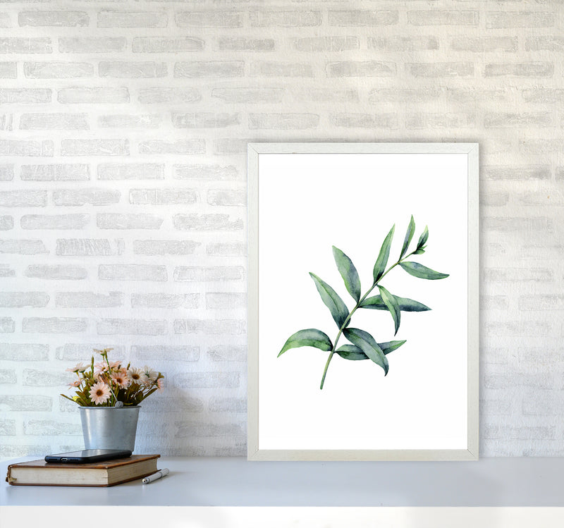 Watercolor Eucalyptus I Art Print by Seven Trees Design A2 Oak Frame