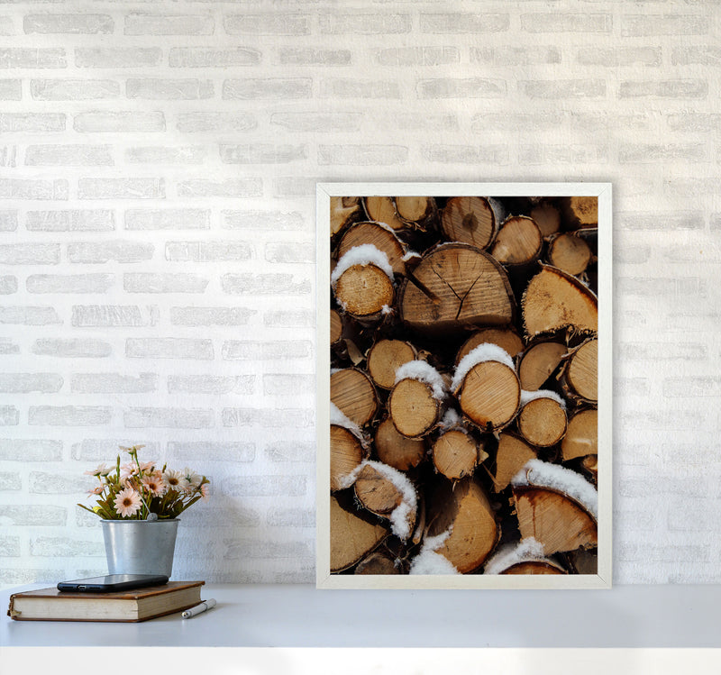 Wood Art Print by Seven Trees Design A2 Oak Frame