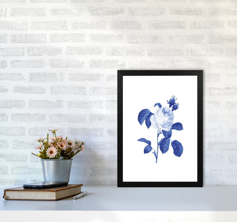 Blue botanic I Art Print by Seven Trees Design A3 White Frame