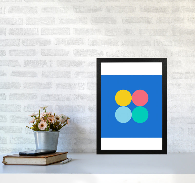Happy shapes I Circles Art Print by Seven Trees Design A3 White Frame