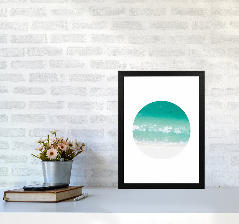 La Mar Beach Art Print by Seven Trees Design A3 White Frame