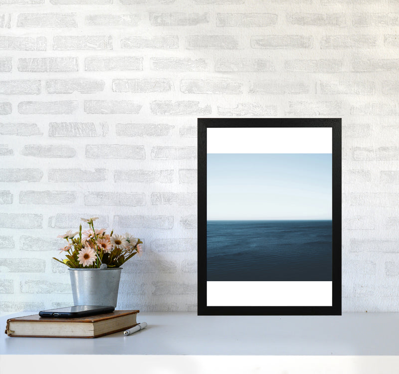 Minimal Ocean Photography Art Print by Seven Trees Design A3 White Frame