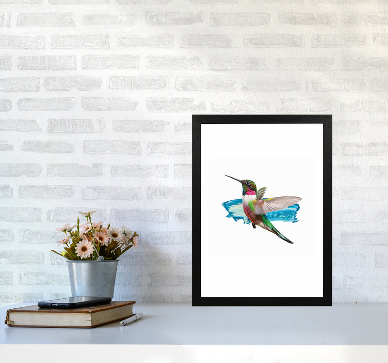 Modern Humingbird II Art Print by Seven Trees Design A3 White Frame