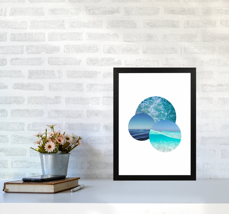 Ocean Planets Art Print by Seven Trees Design A3 White Frame
