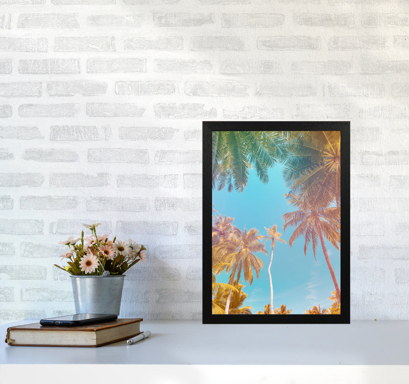 Palms Paradise Art Print by Seven Trees Design A3 White Frame