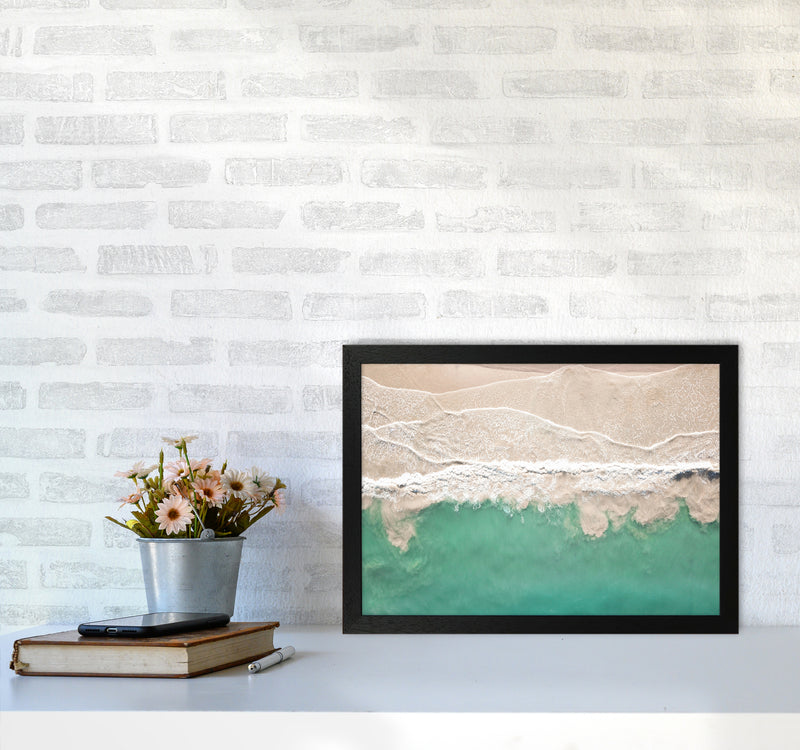 Sea From The Sky Photography Art Print by Seven Trees Design A3 White Frame