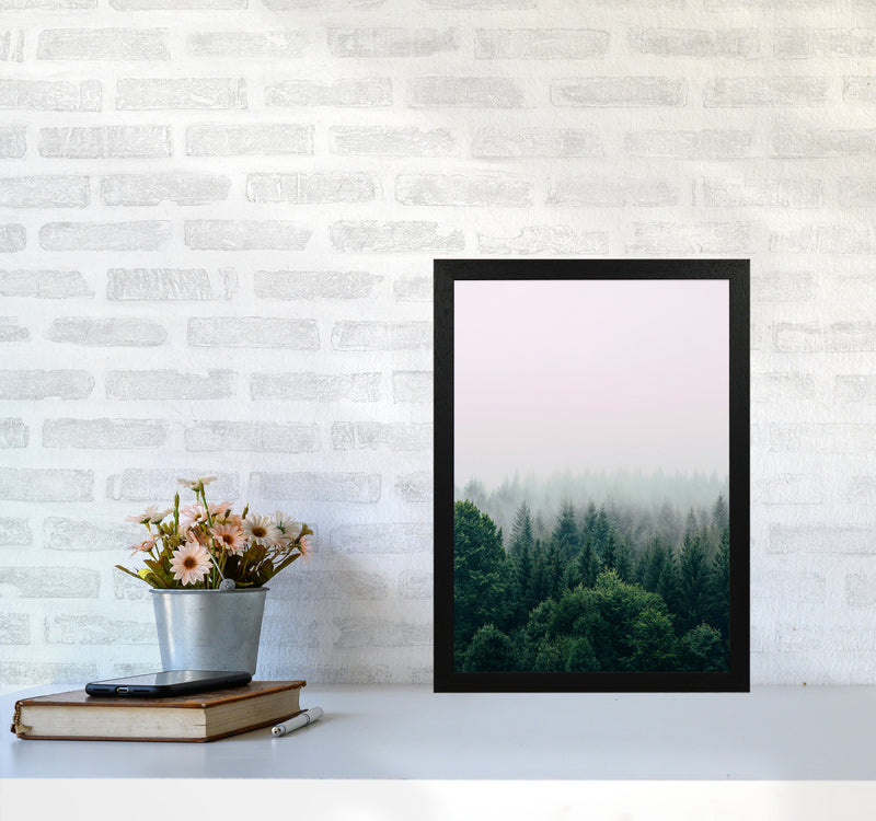 The Fog And The Forest I Photography Art Print by Seven Trees Design A3 White Frame