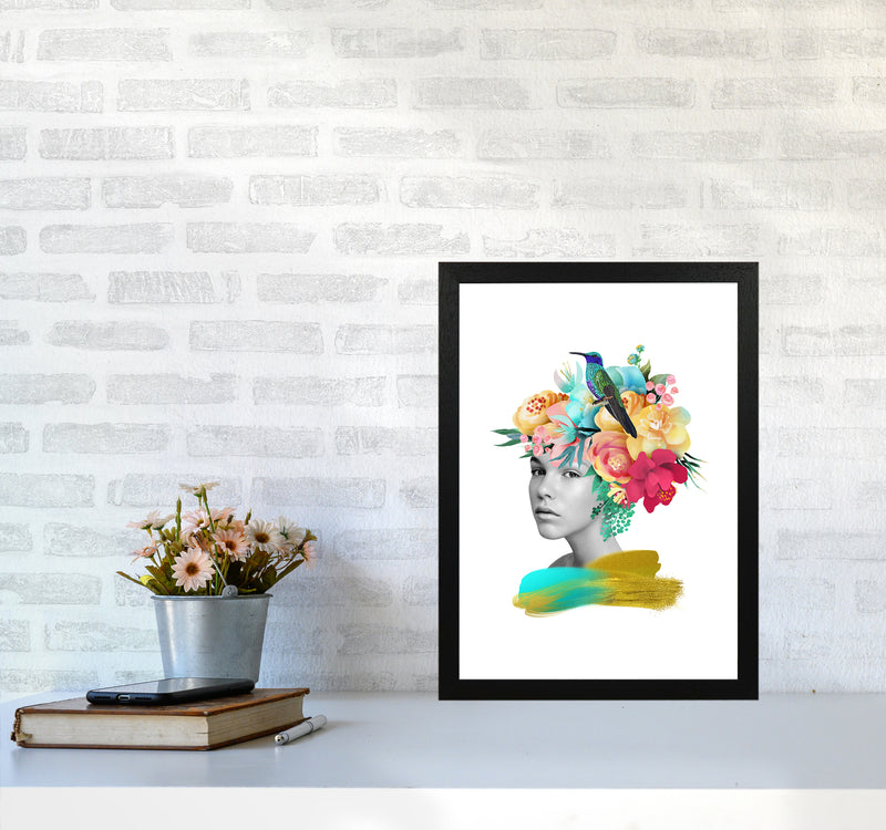 The Girl And The Paradise Art Print by Seven Trees Design A3 White Frame