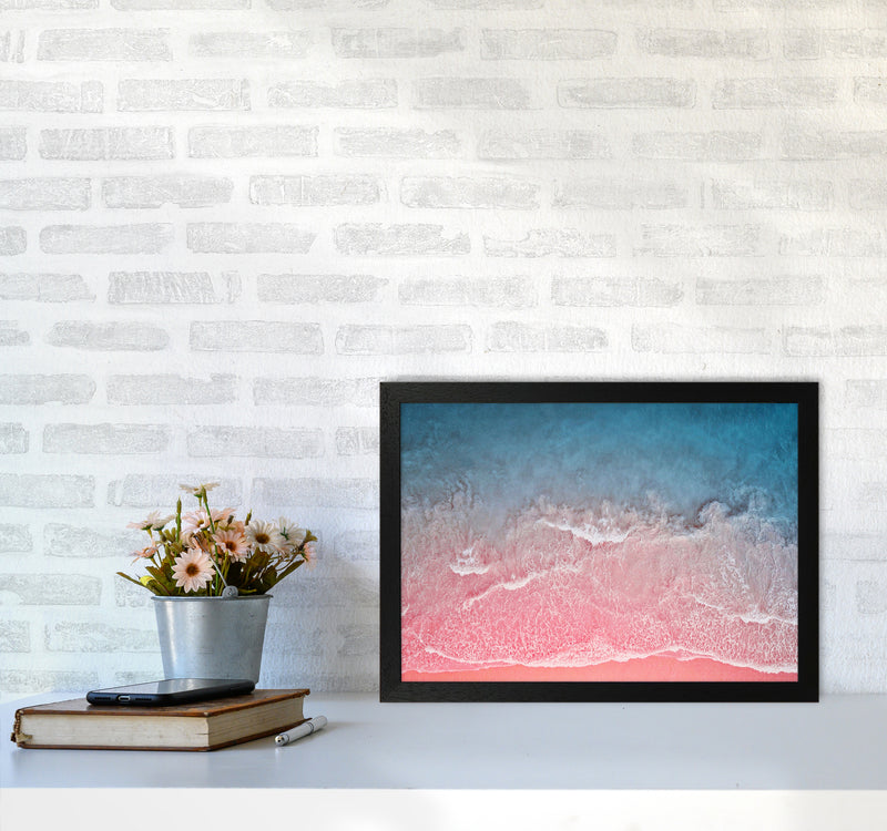 The Pink Ocean Photography Art Print by Seven Trees Design A3 White Frame