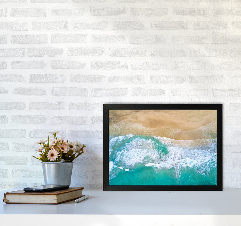 Waves From The Sky Landscape Art Print by Seven Trees Design A3 White Frame