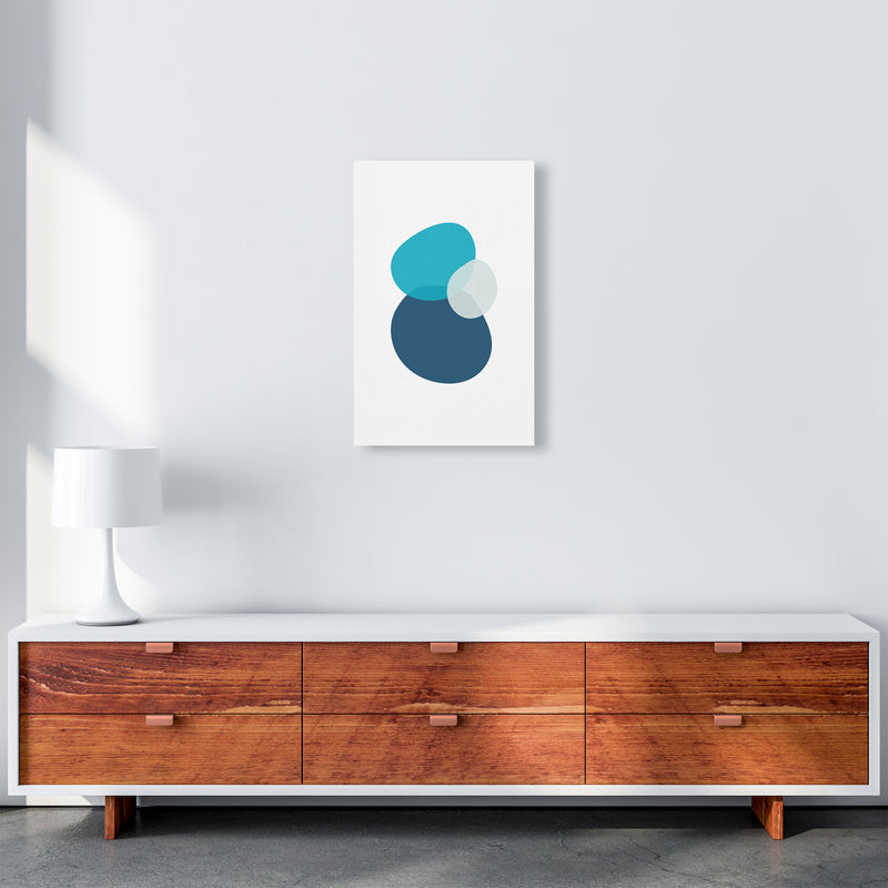 Three Stones Abstract Art Print by Seven Trees Design A3 Canvas