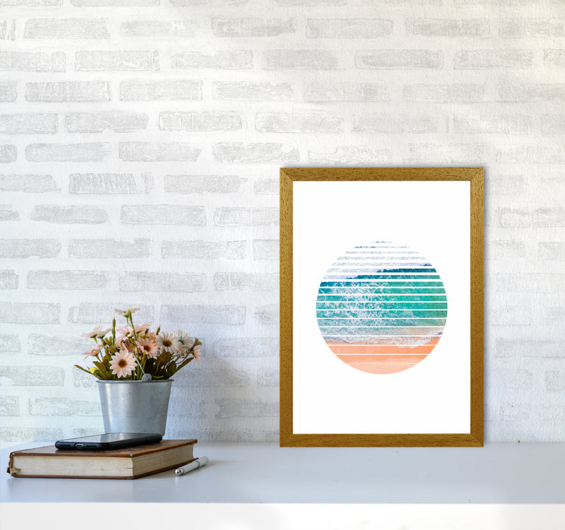 Geometric Ocean Art Print by Seven Trees Design A3 Print Only