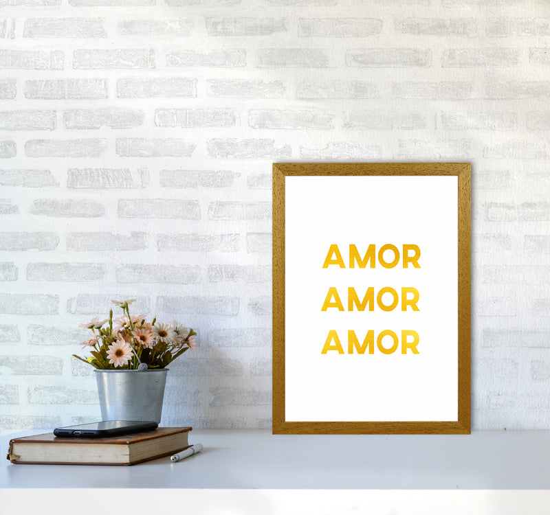 Amor Amor Amor Quote Art Print by Seven Trees Design A3 Print Only