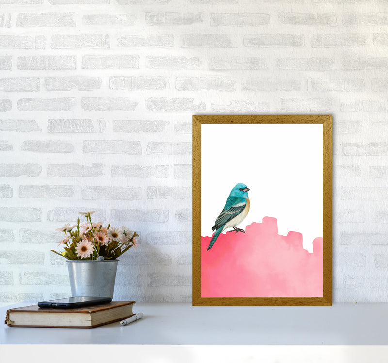 Bird Pink Art Print by Seven Trees Design A3 Print Only