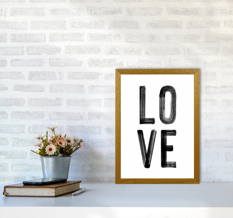 Love in Black Quote Art Print by Seven Trees Design A3 Print Only