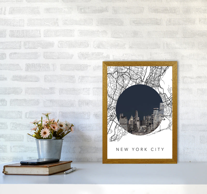 New York City Streets Collage Art Print by Seven Trees Design A3 Print Only