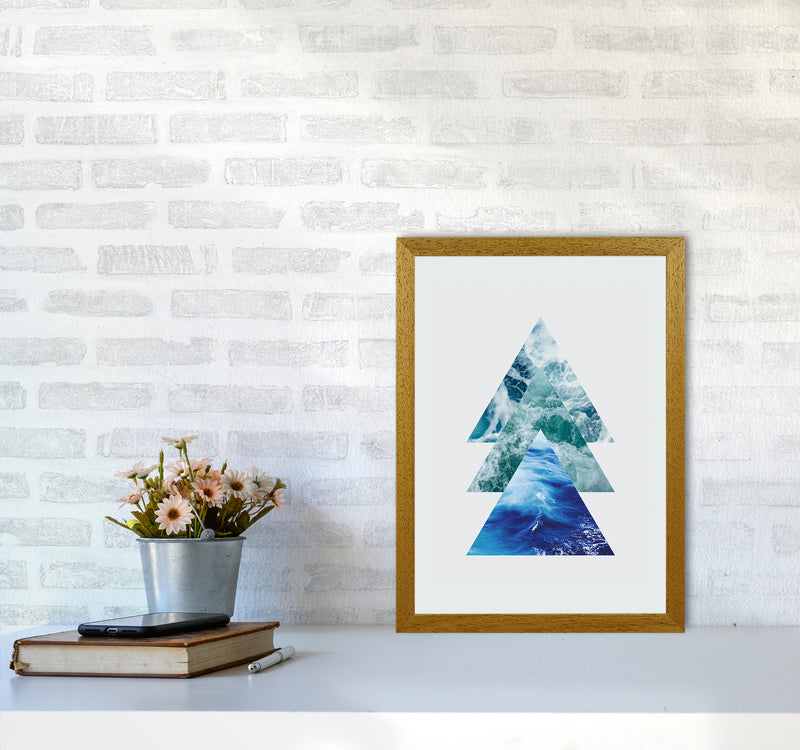 Ocean Triangles Art Print by Seven Trees Design A3 Print Only