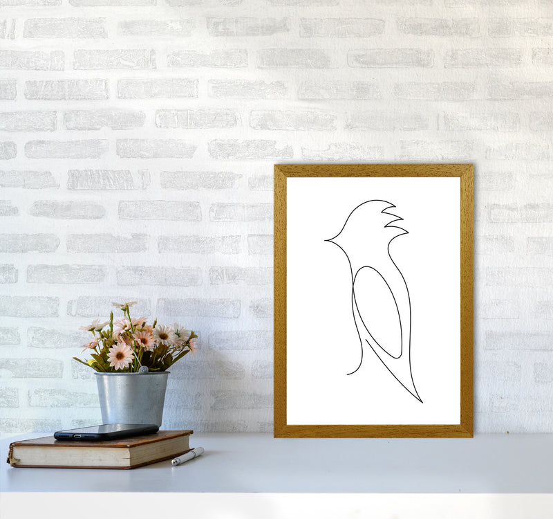 One Line Bird Art Print by Seven Trees Design A3 Print Only