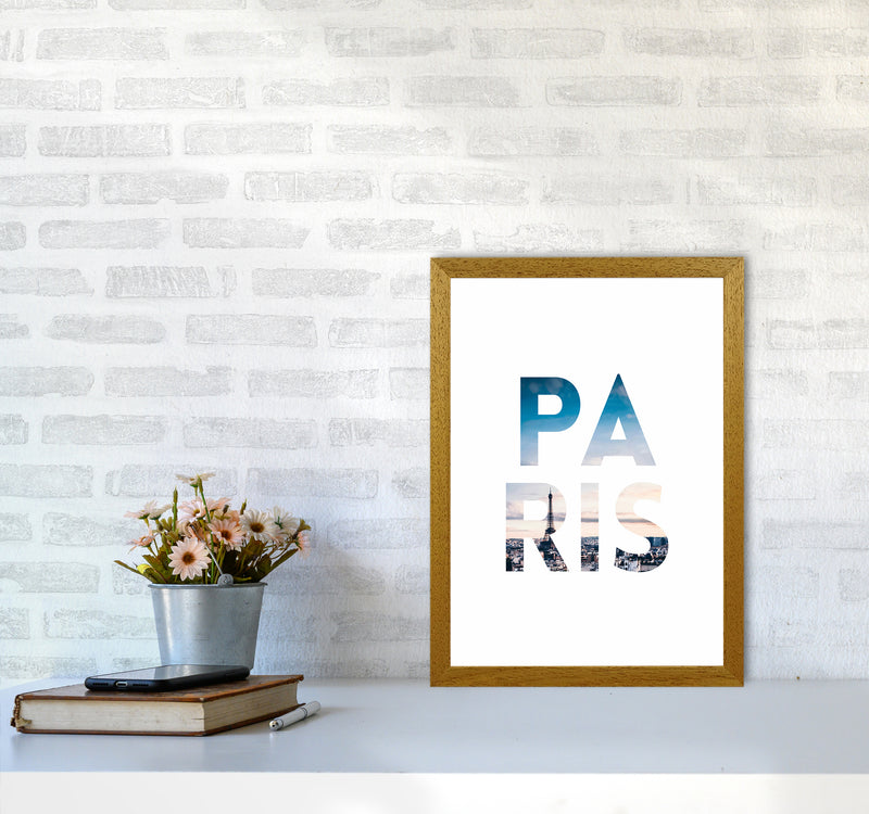 Paris Collage Letters Art Print by Seven Trees Design A3 Print Only
