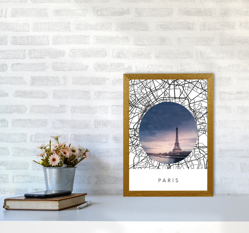 Paris Streets Collage Art Print by Seven Trees Design A3 Print Only