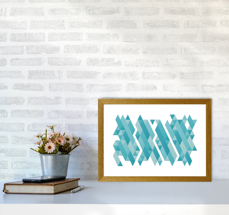 Pieces Of Mountains Abstract Art Print by Seven Trees Design A3 Print Only