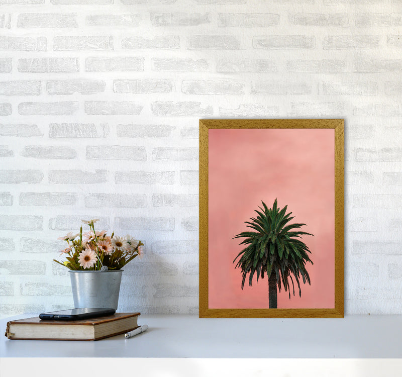 Pink Palm Abstract Art Print by Seven Trees Design A3 Print Only