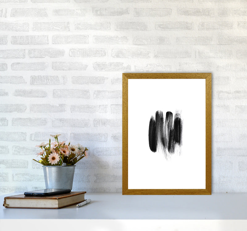 The Black Strokes Abstract Art Print by Seven Trees Design A3 Print Only