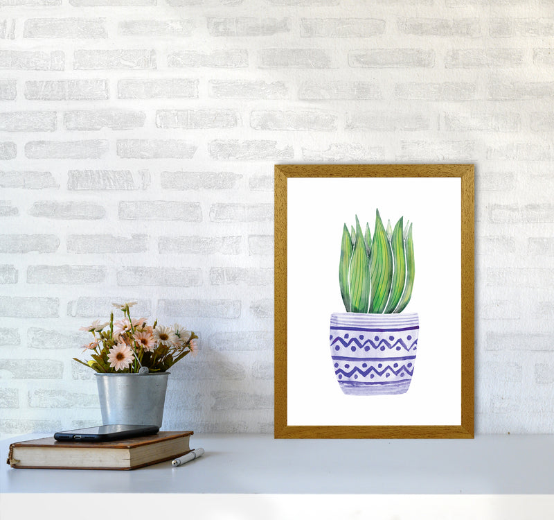 The Blue Succulent Art Print by Seven Trees Design A3 Print Only