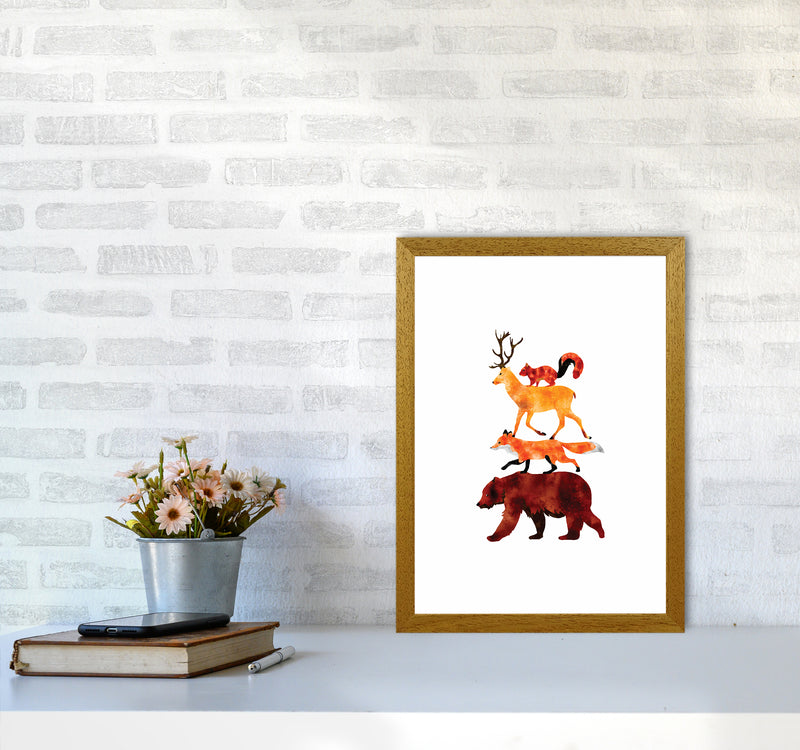 The Forest Friends Childrens Art Print by Seven Trees Design A3 Print Only