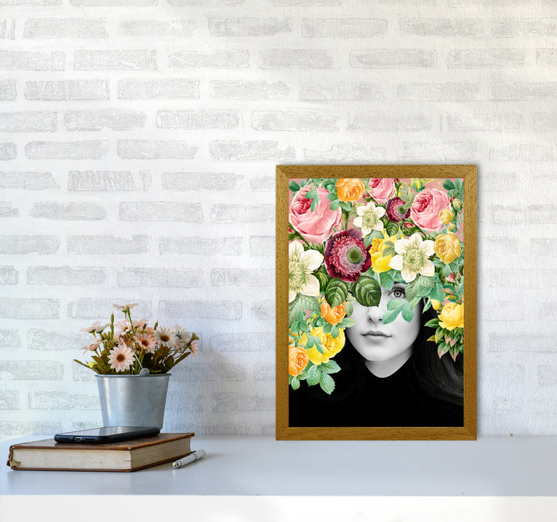 The Girl And The Flowers II Art Print by Seven Trees Design A3 Print Only