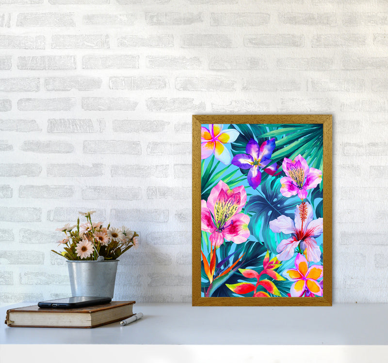The Tropical Flowers Art Print by Seven Trees Design A3 Print Only