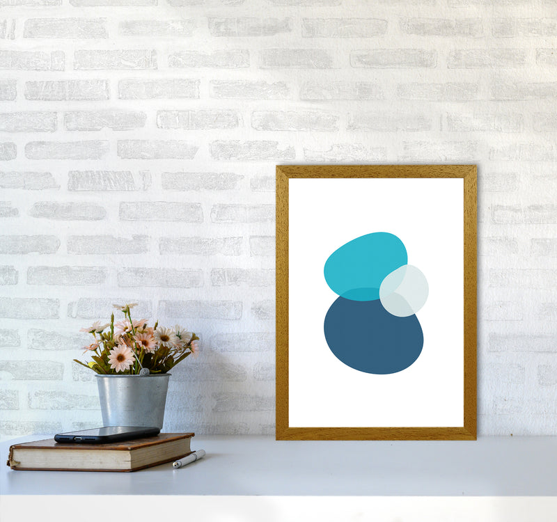 Three Stones Abstract Art Print by Seven Trees Design A3 Print Only