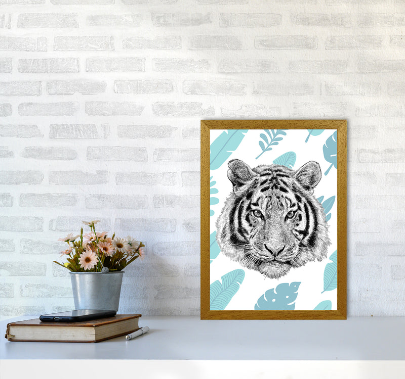 Tropical Tiger Animal Art Print by Seven Trees Design A3 Print Only