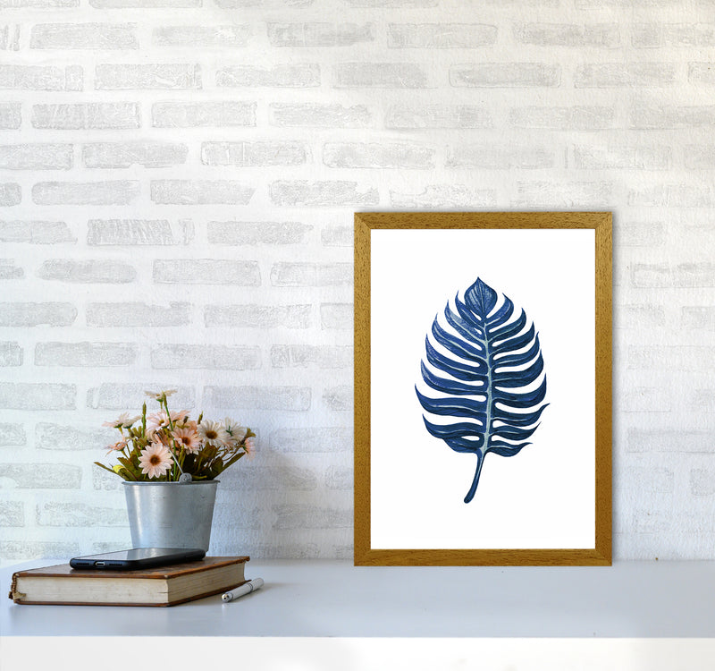 Watercolor Blue Leaf II Art Print by Seven Trees Design A3 Print Only