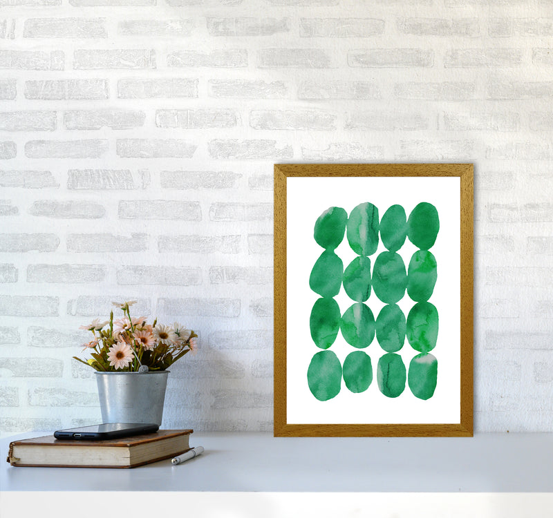 Watercolor Emerald Stones Art Print by Seven Trees Design A3 Print Only