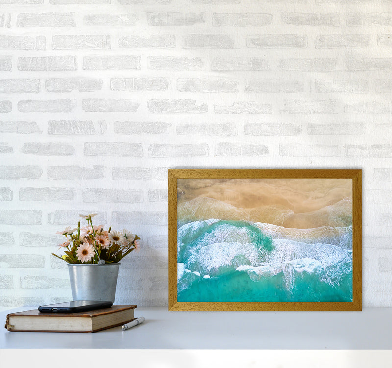 Waves From The Sky Landscape Art Print by Seven Trees Design A3 Print Only