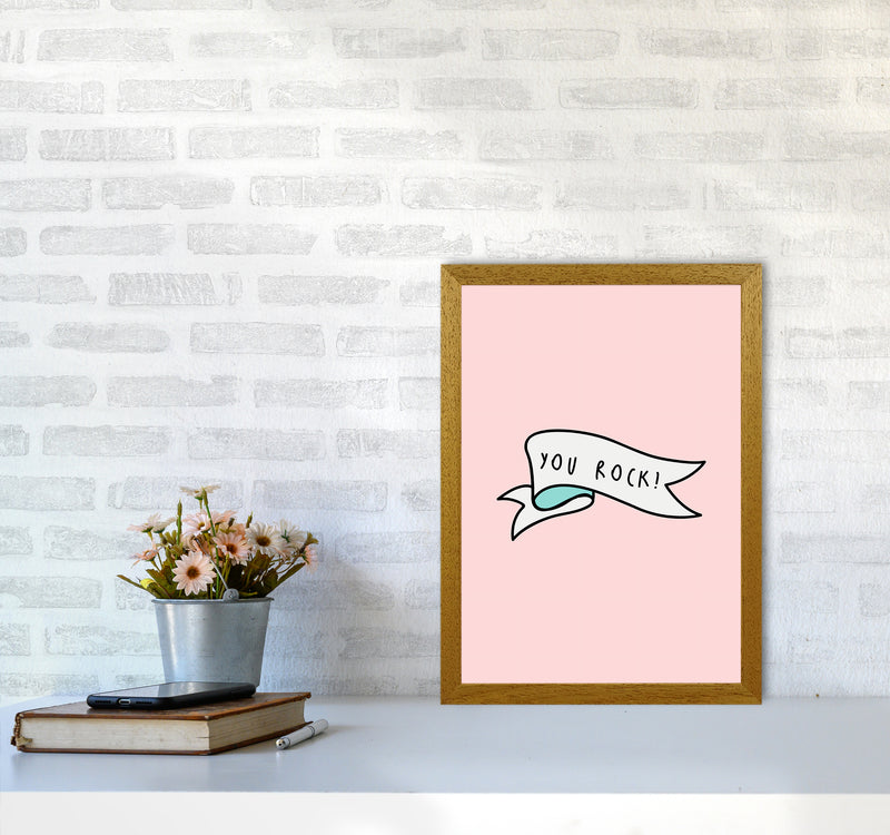 You Rock Quote Art Print by Seven Trees Design A3 Print Only