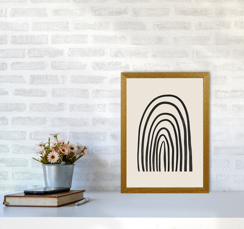 Black Watercolor Rainbow Art Print by Seven Trees Design A3 Print Only