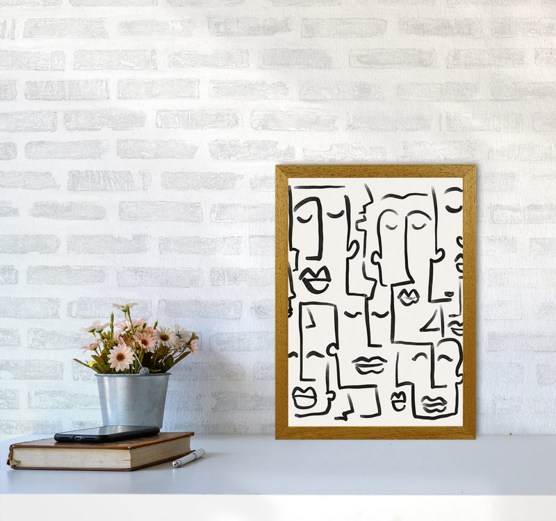 Faces Drawing Art Print by Seven Trees Design A3 Print Only