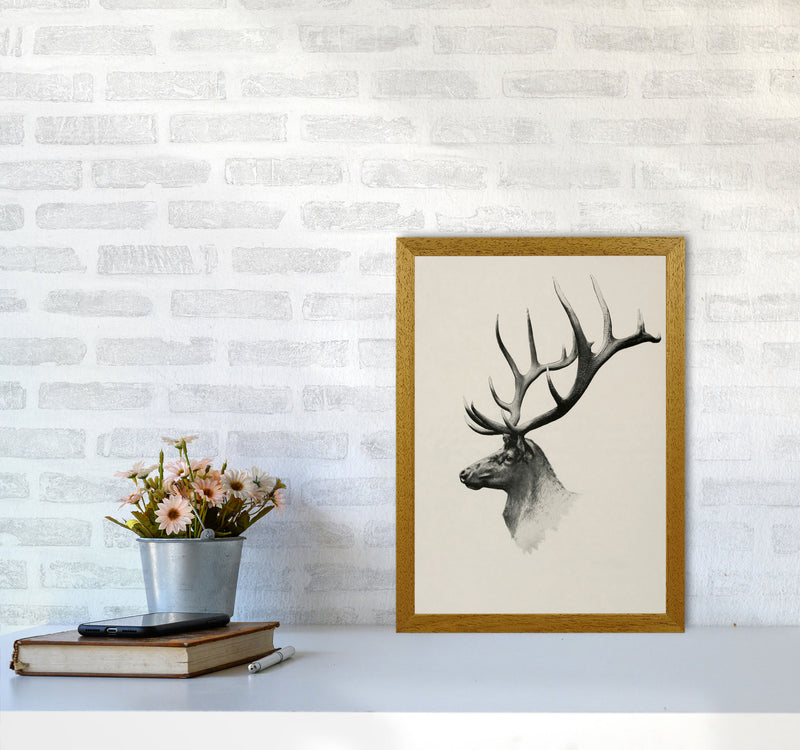 Mountain Reindeer Art Print by Seven Trees Design A3 Print Only